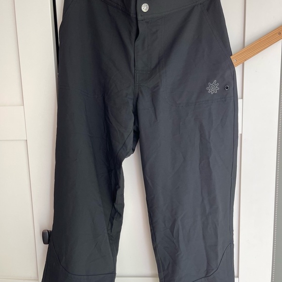 UV Skinz-NWT-women’s black side tie capri beach pants - Picture 8 of 14